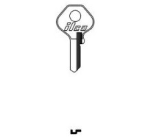 KABA ILCO CORP  1092VB NP A05  AA01046002              Cylinder Lock Key Blank, Brass, Nickel Plated, 5 Price Group, For Master