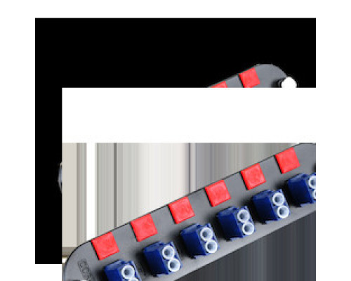 CORNING CCH-CP12-LE        Closet Connector Housing CCH Panel, Keyed-Non Keyed LC Adapters Keyed-Non Keyed Duplex, 12 F, SM/MM, blue