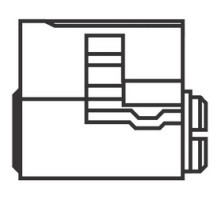ASSA INC  70600IC 626 SNS 51               Mortise/Rim Cylinder Interchangeable Core, 6-Pin, Sub-Assembled, Profile 51, Satin Chrome, Without Sidebar
