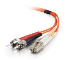 QUIKTRON  810-L12-026               8m LC-ST 62.5/125 OM1 Duplex Multimode PVC Fiber Optic Cable - Orange