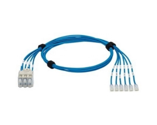 PANDUIT  QPPSDBRS03               QN PatchHarness Cat6 6PK BU 3ft EA