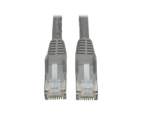 TRIPP LITE N201-001-GY        Cat6 Gigabit Snagless Molded Patch Cable RJ45 M/M - Gray, 1-ft.