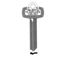 KABA ILCO CORP  1A1G1 NS A30  IAR63826183              Key Blank, Look-Alike, G Keyway, Natural Nickel Silver, 5 Price Group, For Best/Falcon