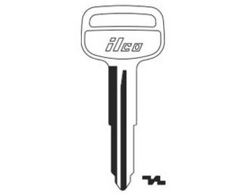 KABA ILCO CORP  TR53 NP A04  AF01475002              Vehicle Key Blank, Brass, Nickel Plated, 3 Price Group, For Toyota