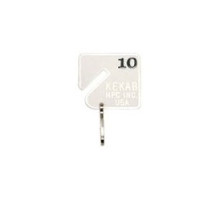 HPC INC  H-NT-101-120               Key Tag, 101 to 120 Numbered, White, With Snap Hook, 20 each per Pack