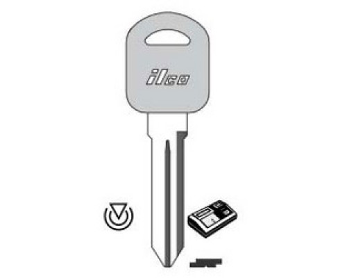 KABA ILCO CORP  B98-PT5 NP               Vehicle Key Blank, Cloning Tool, Natural Brass, For General Motors