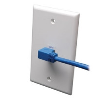 TRIPP LITE N204-005-BL-RA        Cat6 Gigabit Molded Patch Cable RJ45 Right Angle M to RJ45 M - Blue, 5-ft.