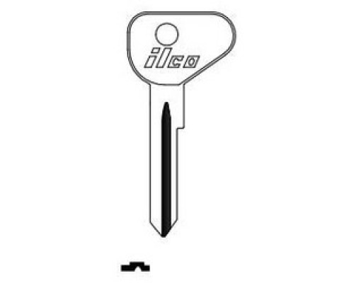 KABA ILCO CORP  VW71 NP A04  V81W              Vehicle Key Blank, Brass, Nickel Plated, 4 Price Group, For Volkswagen