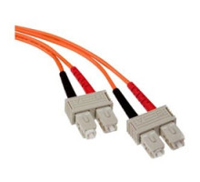 LEVITON  62DSC-M03               Fiber Patch Cord, 62.5/125um Multimode, Duplex, SC to SC, 3 Meters