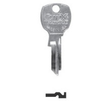 NATIONAL CABINET LOCK  D4301               Mailbox Lock Key Blank, Pin Tumbler, Reverse, 5-Pin, Brass, For 2000PS to 2999PS and 4000PS to 4999PS Lock