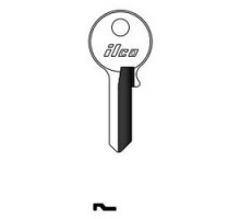 KABA ILCO CORP  VR91A NP A08  AA3055100C              Cylinder Lock Key Blank, Brass, Nickel Plated, 8 Price Group, For Viro