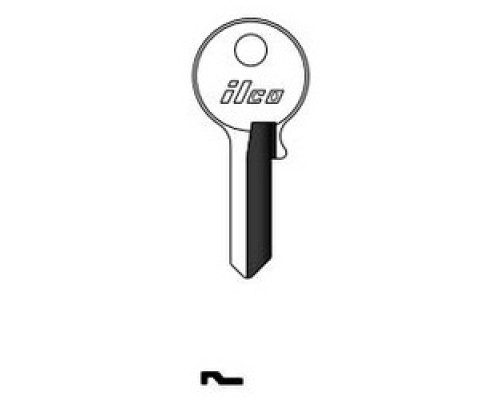 KABA ILCO CORP  VR91A NP A08  AA3055100C              Cylinder Lock Key Blank, Brass, Nickel Plated, 8 Price Group, For Viro