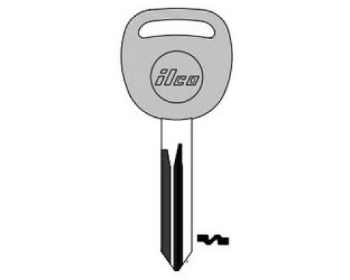 KABA ILCO CORP  B106-P NP A13  AJ00000703              Vehicle Key Blank, Plastic Head, Natural Nickel Silver, 13 Price Group, For Saturn