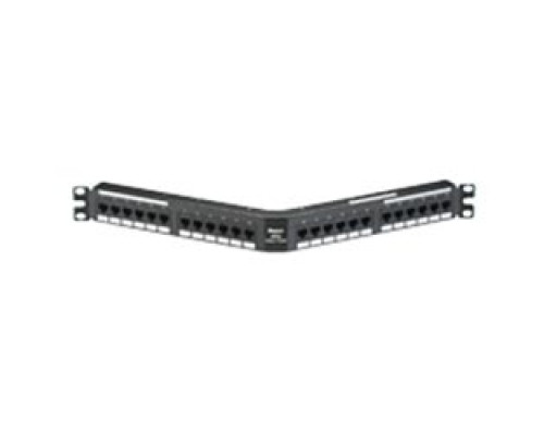 PANDUIT  DPA24688TGY               Cat 6 Angled Punchdown Patch Panel 24 Port 1 RU