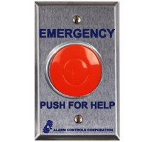 ALARM CONTROLS  PBL-1               Pushbutton, 1NO-1NC, 1-Gang, Latching, Weatherproof, 10 Ampere at 120 Volt AC/35 Volt DC, -25 to 70 Deg C, 1-1/2