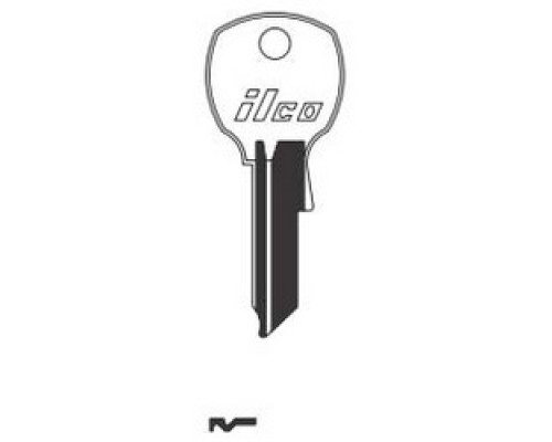 KABA ILCO CORP  1069L NP A02  IAL3276601B              Cylinder Lock Key Blank, Brass, Nickel Plated, 2 Price Group, For National Cabinet Lock