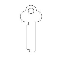 KABA ILCO CORP  1335S NS A52  AD01370013              Safe Deposit Key Blank, 0.375