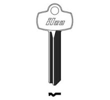 KABA ILCO CORP  A1114B NP A05               Cylinder Lock Key Blank, Brass, Nickel Plated, 5 Price Group, For Best