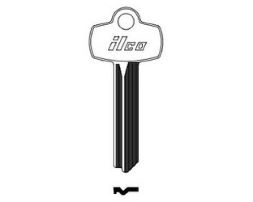 KABA ILCO CORP  A1114B NP A05               Cylinder Lock Key Blank, Brass, Nickel Plated, 5 Price Group, For Best