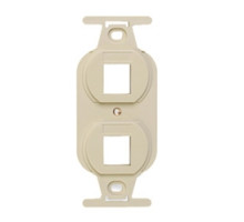 LEVITON  41087-2IP               QuickPort Duplex Type 106 Insert, 2-Port, Ivory