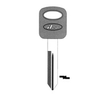 KABA ILCO CORP  H75-P NP A09  AJ00000792              Vehicle Key Blank, Plastic Head, Brass, Nickel Plated, 9 Price Group, For Ford