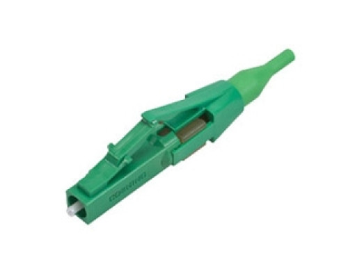 CORNING 95-200-94        UniCam High-Performance Connector, LC APC, Single-mode OS2 , ceramic ferrule, logo, single pack, green housing, green boot