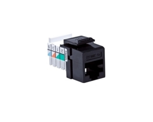 LEVITON  5EHOM-RE5               HOME 5e Snap-In Jack, T568A Wiring, Black