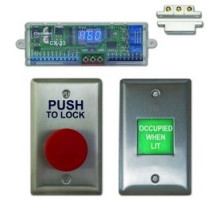 CAMDEN DOOR CONTROL  CX-WC11               Pushbutton and Annunciator System, 360 Milliampere, With Advanced Logic Control, Mushroom PUSH TO LOCK Button, 1-Gang LED Annunciator, Magnetic Door Contact