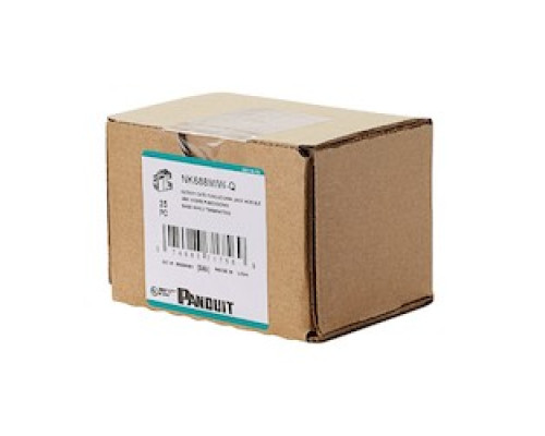 PANDUIT  NK688MRD-Q               NK Cat6 PchDownJkMod RD PK25