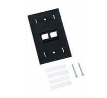 COMMSCOPE ENTERPRISE SOLUTIONS  107713570  M12AS-003              Angled Specialty Faceplate, black