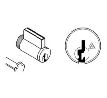 SCHLAGE ALLEGION BRAND  40-100-C123 606        Door Lock Cylinder, Multiple Tailpiece, Conventional, C123 Keyway, Satin Brass, With 2 Key