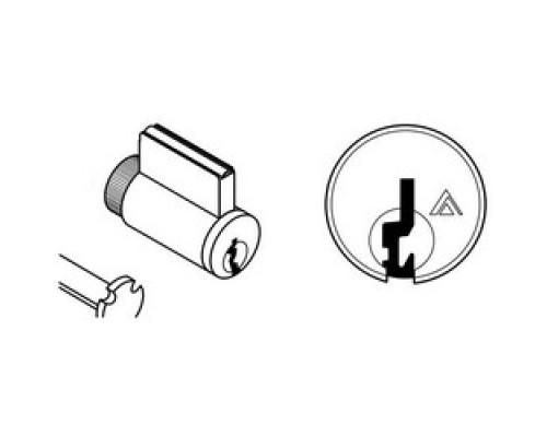 SCHLAGE ALLEGION BRAND  40-100-C123 606        Door Lock Cylinder, Multiple Tailpiece, Conventional, C123 Keyway, Satin Brass, With 2 Key