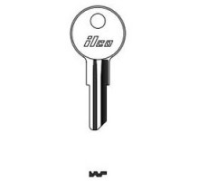 KABA ILCO CORP  1618 NP A04  AL00000462              Cylinder Lock Key Blank, Brass, Nickel Plated, 4 Price Group, For Bauer
