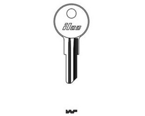 KABA ILCO CORP  1618 NP A04  AL00000462              Cylinder Lock Key Blank, Brass, Nickel Plated, 4 Price Group, For Bauer