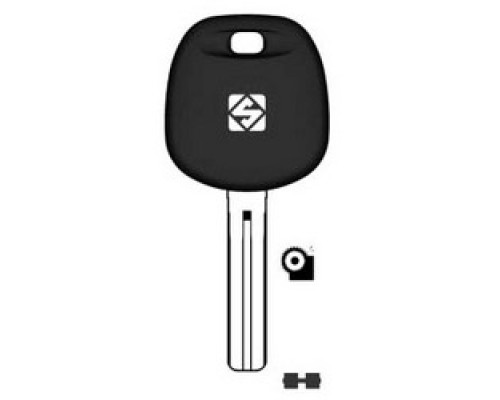 KABA ILCO CORP  TOY48-GTS NS A76  AJ00001563              Vehicle Key Shell, Look-Alike, Brass, Nickel Plated For Lexus