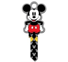 HOWARD KEYS  SC1-D103               Decorative Key Blank, Schlage, Disney Mickey Mouse Shape, Individually Carded
