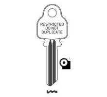 KABA ILCO CORP  1517 NS A31  IAR01287003              Cylinder Lock Key Blank, Look-Alike, 5-Pin, Natural Nickel Silver, 6 Price Group, For Medeco