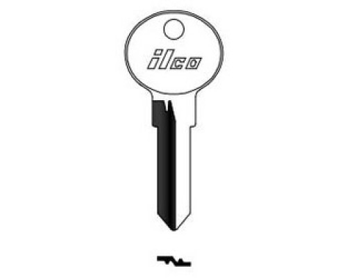 KABA ILCO CORP  BMW2 NP A03  AF43993002              Vehicle Key Blank, Brass, Nickel Plated, 3 Price Group, For BMW, BMW Motorcycle