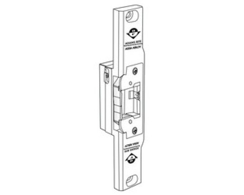 ADAMS RITE MANUFACTURING  74R2-121               Door Electric Strike, Fail Safe/Fail Secure, 12/24 Volt AC/DC, Dark Bronze Anodized, With 1/2