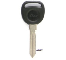 KABA ILCO CORP  B91-P NP A09  AJ01650012              Vehicle Key Blank, Plastic Head, Brass, Nickel Plated, 9 Price Group, For General Motors
