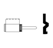 SCHLAGE ALLEGION BRAND  33-137-C 606        Door Lock Cylinder Plug, Classic, 6-Pin, C Keyway, Satin Brass, For Door Lock