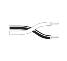 BELDEN BAV  1862A D261000               Multi-Conductor - High-Conductivity Copper Speaker Cable Open Twisted Const 16 AWG TW PR FLRST & NAT Black & Natural