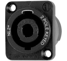 HUBBELL PREMISE WIRING  SC10               Connectors, Speakon Jack, Solder type,Panel Mount, 10 Pack