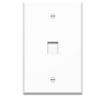 ON-Q/LEGRAND  WP3301WH               Keystone Wallplate, Oversized, 1-Gang, 1-Port, 3.11