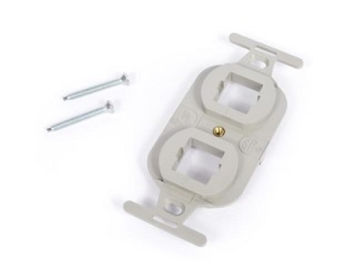 COMMSCOPE ENTERPRISE SOLUTIONS  106688393  M106FR2-270              M106 Flush Mounted Modular Mounting Frame, Two Port, Gray