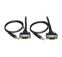 TRIPP LITE P504-003-SM        Low-Profile High Resolution SVGA/VGA Monitor Cable with Audio and RGB Coax HD15 M/M , 3-ft.