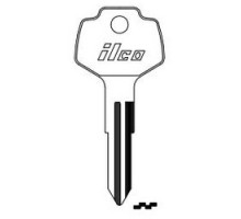 KABA ILCO CORP  DA25 NP A04  X123              Vehicle Key Blank, Brass, Nickel Plated, 4 Price Group, For Nissan, Subaru