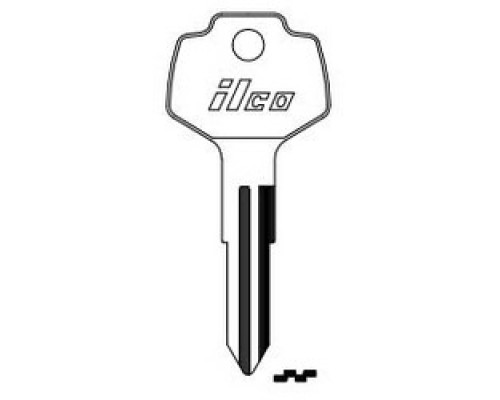 KABA ILCO CORP  DA25 NP A04  X123              Vehicle Key Blank, Brass, Nickel Plated, 4 Price Group, For Nissan, Subaru