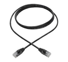 TRIPP LITE N261-S06-BK        Cat6a Gigabit Snagless Molded Slim UTP Network Patch Cable RJ45 M/M , Black, 6 ft.
