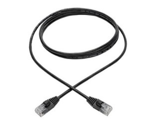 TRIPP LITE N261-S06-BK        Cat6a Gigabit Snagless Molded Slim UTP Network Patch Cable RJ45 M/M , Black, 6 ft.